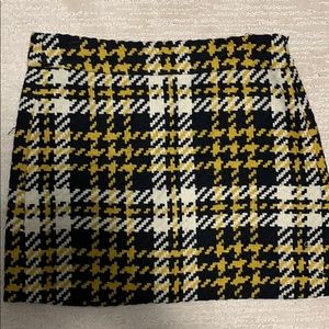 JCrew Houndstooth Mini Skirt